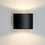 Outdoor wall light Faye - black with integrated LED