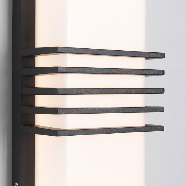 Outdoor wall light Jean - black with integrated LED