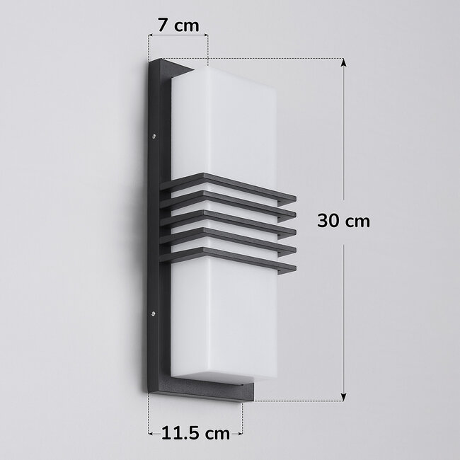 Jean IP44 outdoor wall light - Black