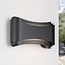 Modern outdoor wall light Ann - black with integrated LED