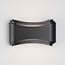 Modern outdoor wall light Ann - black with integrated LED