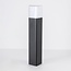 Outdoor floor lamp Ivo - black with integrated LED