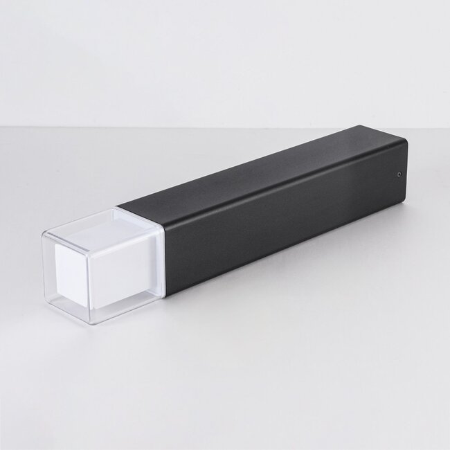 Outdoor floor lamp Ivo - black with integrated LED