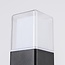 Outdoor floor lamp Ivo - black with integrated LED