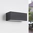 Outdoor wall light Kai - black with integrated LED