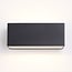 Outdoor wall light Kai - black with integrated LED