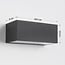 Outdoor wall light Kai - black with integrated LED