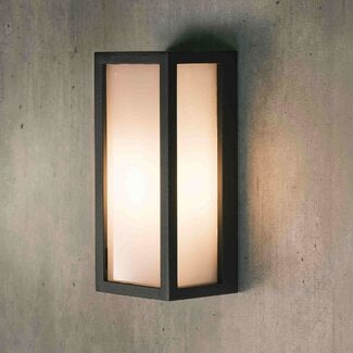 Calvin black outdoor wall light