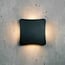 Square outdoor wall light Bonnie - black with integrated LED