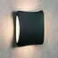 Square outdoor wall light Bonnie - black with integrated LED