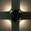 Spherical outdoor wall light Cosmo - black