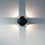 Spherical outdoor wall light Cosmo - black with integrated LED