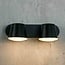 2-light outdoor wall light Marley - black, adjustable
