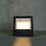 Square outdoor wall light Miles - black