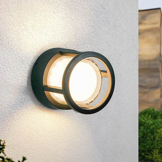 Round wall light Millie - black