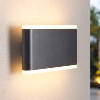 Outdoor wall light Hannover with integrated LED - black
