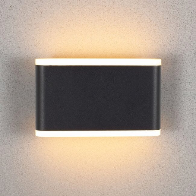 Outdoor wall light Hannover with integrated LED - black