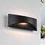 Industrial outdoor wall light Bremen - black with integrated LED