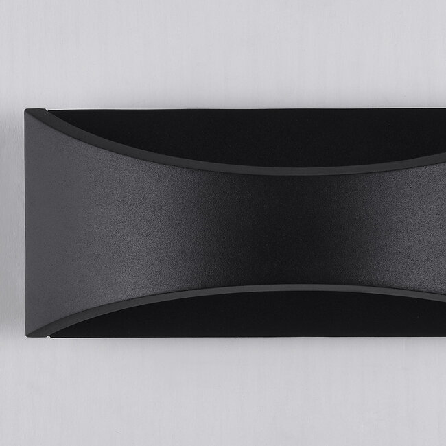 Industrial outdoor wall light Bremen - black