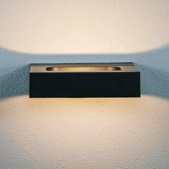 Industrial wall lamp Rotterdam in black