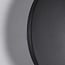Round outdoor wall light Lune - black with integrated LED