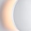 Round outdoor wall light Moon - white with integrated LED