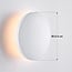 Round outdoor wall light Moon - white with integrated LED