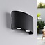 Outdoor wall light Delft - black with integrated LED