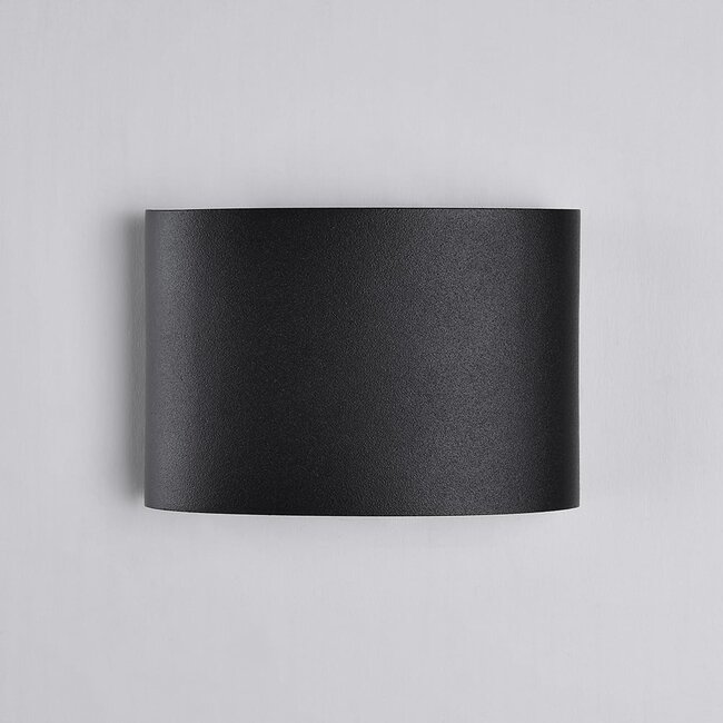 Outdoor wall light Delft - black with integrated LED