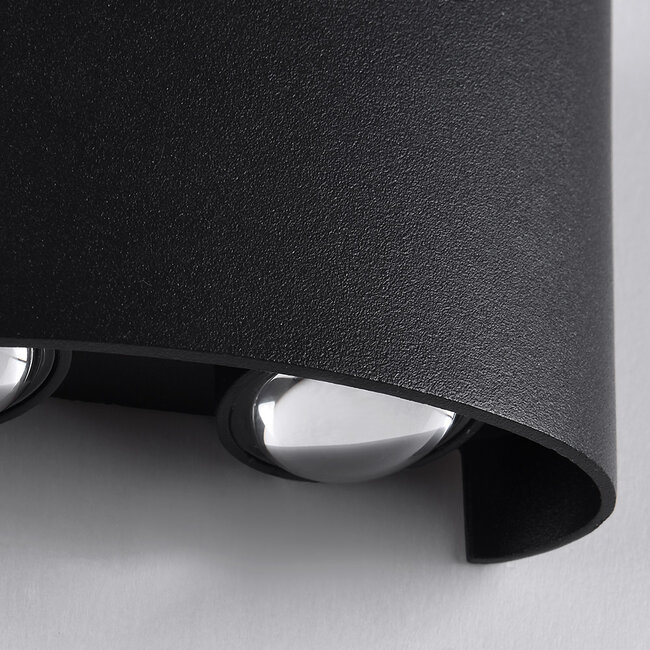 Modern outdoor wall lamp Delft - Black