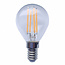 E14 filament bulb, clear glass, 2100K, 1.6W Ø45 mm