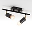 Modern ceiling light with 2 spotlights - Kel