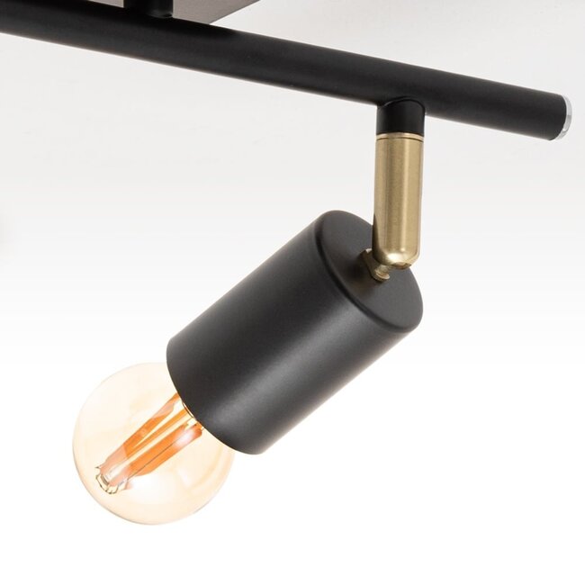 Modern ceiling light with 2 spotlights - Kel