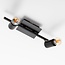 Modern ceiling light with 2 spotlights - Kel