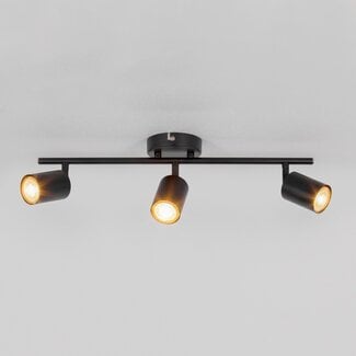 Modern 3-light ceiling lamp Mitchell in black