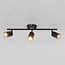 Modern 3-light ceiling lamp Mitchell in black