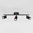 Modern 3-light ceiling lamp Mitchell in black