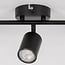 Modern 3-light ceiling lamp Mitchell in black