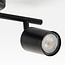 Modern 2-light ceiling lamp Mitch in black