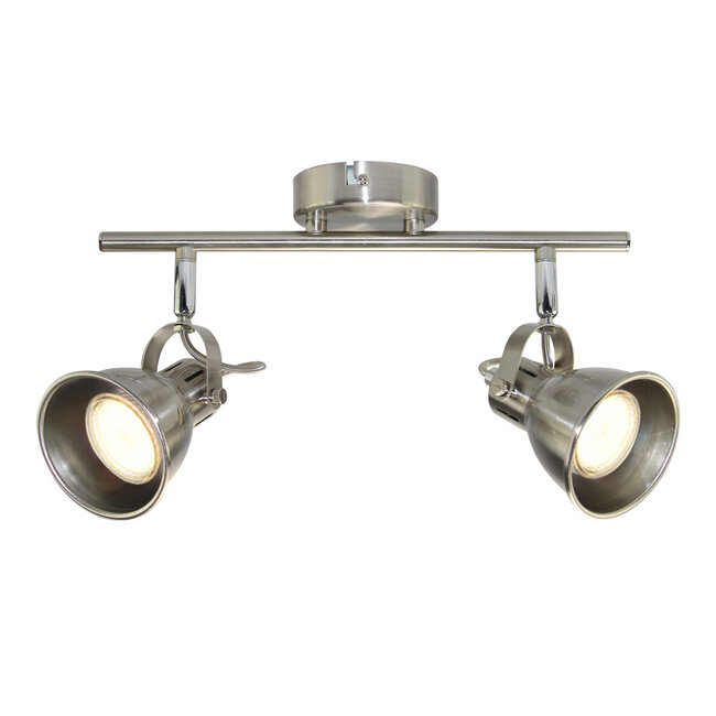 Black with Golden ceiling lamp, 2-light - Alden