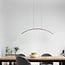 Pendant lamp Chelsea in black with integrated LEDs