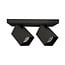 2-light industrial ceiling light Boy - matt black