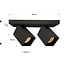2-light industrial ceiling light Boy - matt black