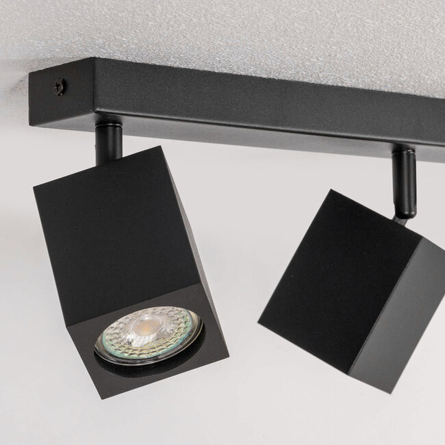 Industrial ceiling lamp with 3 spots - Bas