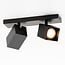 Industrial ceiling light Cal 2-light - square