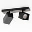 Industrial ceiling light Cal 2-light - square