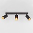 Modern mat black ceiling lamp - Eddy