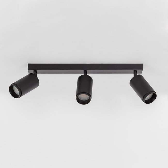 Modern mat black ceiling lamp - Eddy