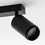 Modern matt black ceiling lamp - Dan