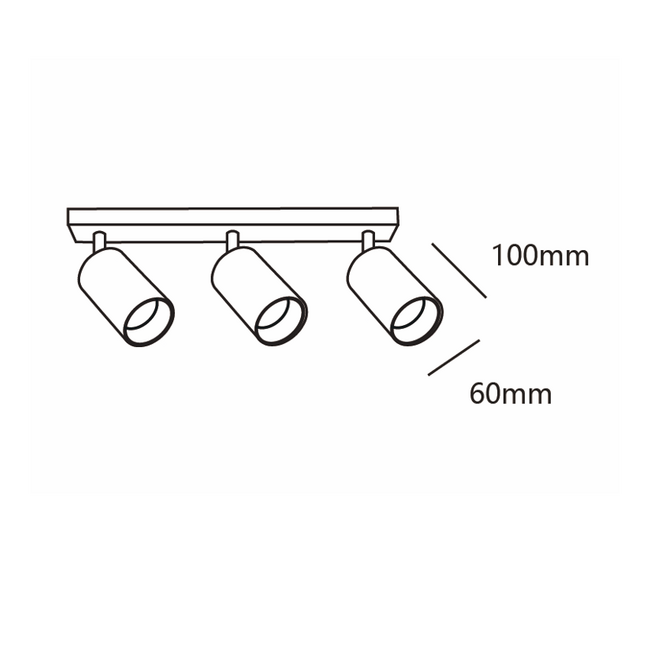 Modern ceiling light Nina - black and gold 3-light
